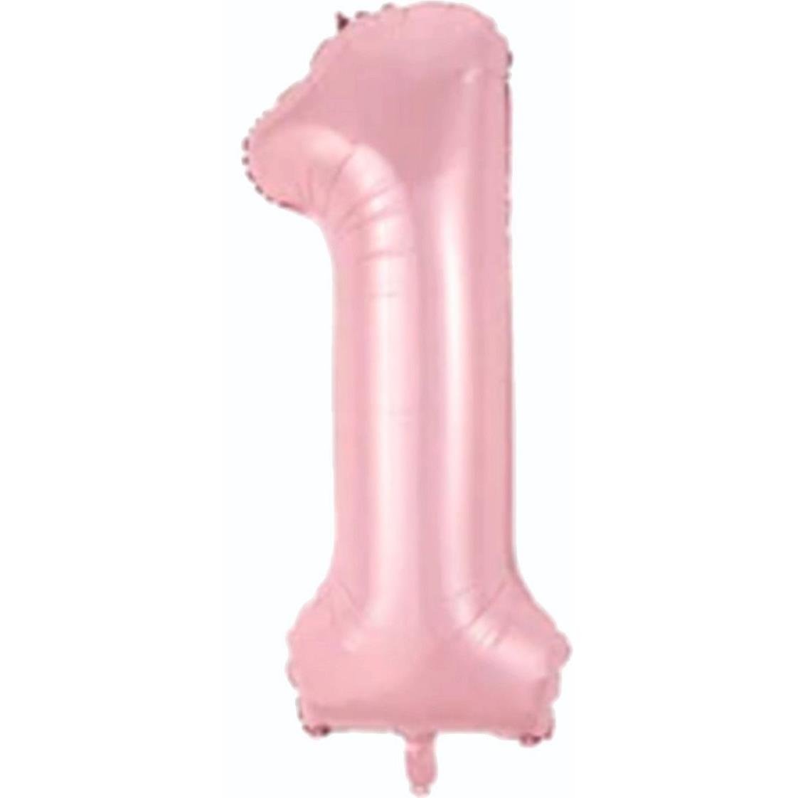 1- RAKAM 34 İNC PEMBE RENK BALON 76 CM