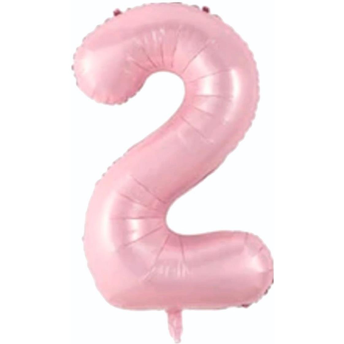 2- RAKAM 34 İNC PEMBE RENK BALON 76 CM