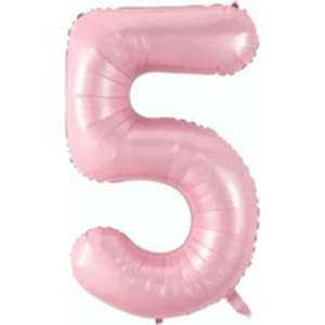 5- RAKAM 34 İNC PEMBE RENK BALON 76 CM