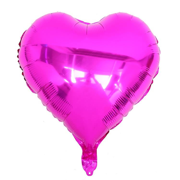 24 İNC KALP FUŞYA RENK FOLYO BALON