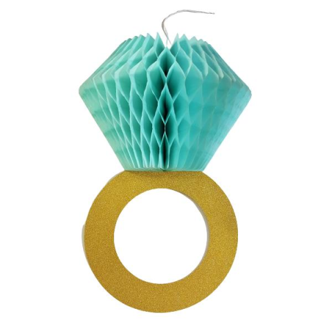 YÜZÜK MAVİ PETEK SÜS