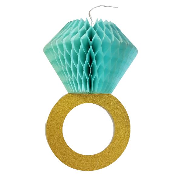 YÜZÜK MAVİ PETEK SÜS