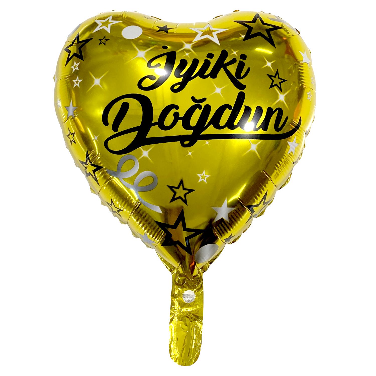 18 İNC KALP İYİKİ DOĞDUN GOLD FOLYO BALON