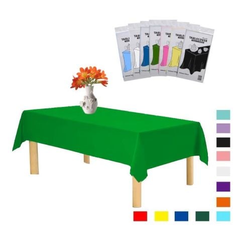 PLASTİK YEŞİL MASA ÖRTÜSÜ 120*180cm