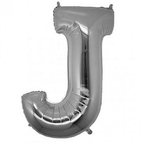 J- HARF 34 İNC GÜMÜŞ RENK BALON 76 CM