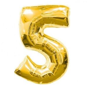 5- RAKAM 32 İNC GOLD RENK BALON 76 CM
