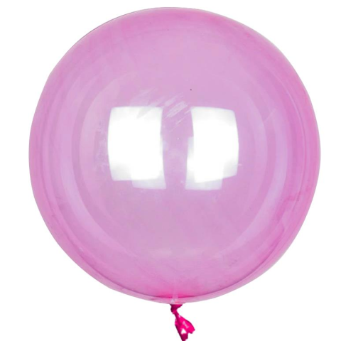 36 İNÇ ŞEFFAF PEMBE BOBO BALON