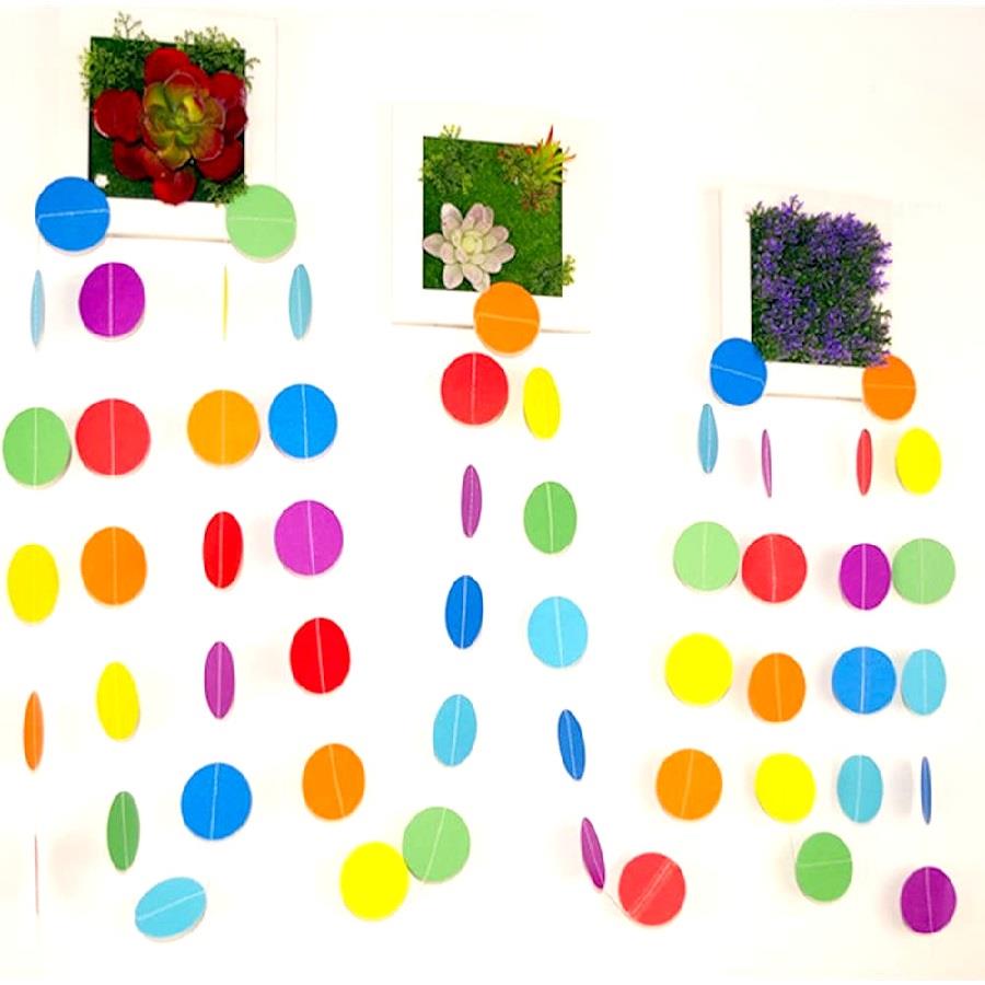 YUVARLAK RENKLİ KAĞIT SÜS 84 LÜ