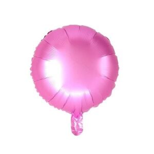 18 İNC YUVARLAK PEMBE RENK FOLYO BALON 43*43