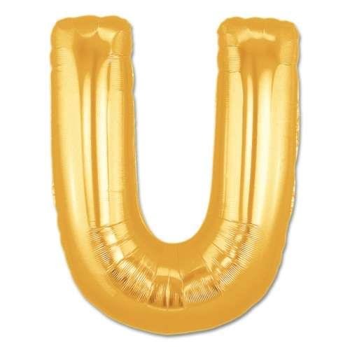 U- HARF 32 İNC GOLD RENK BALON 76 CM