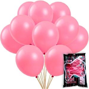 12 BANİ PASTEL BALON PEMBE 100 LÜ