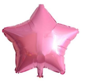 24 İNC YILDIZ PEMBE RENK FOLYO BALON