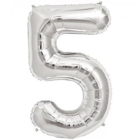 5- RAKAM 32 İNC GÜMÜŞ RENK BALON 76 CM