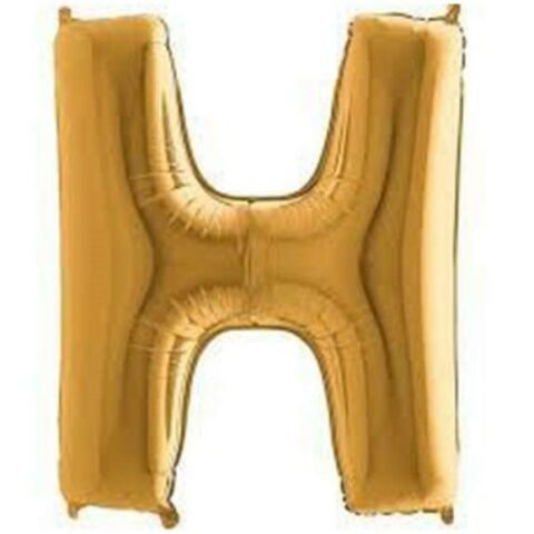 H- HARF 32 İNC GOLD RENK BALON 76 CM