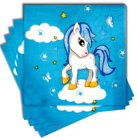 20 Lİ UNİCORN MAVİ PEÇETE