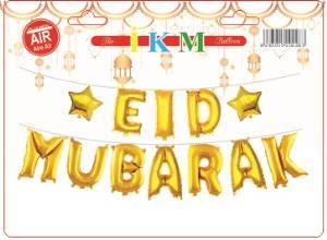 EID MUBARAK GOLD SET BALON