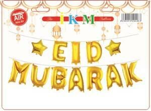 EID MUBARAK GOLD SET BALON