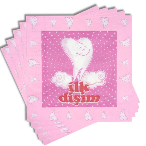 20 Lİ İLK DİŞ PEMBE PEÇETE