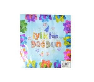 20 Lİ İYİKİ DOĞDUN MAVİ PEÇETE