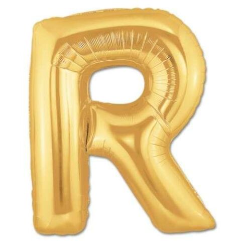 R- HARF 32 İNC GOLD RENK BALON 76 CM