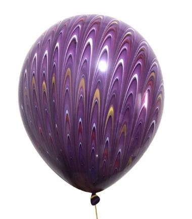 TAVUS KUŞU MOR LATEKS BALON