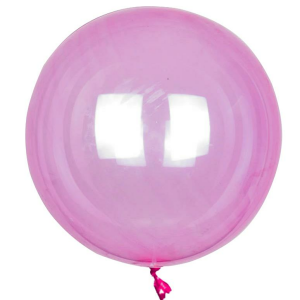 24 İNÇ ŞEFFAF PEMBE BOBO BALON