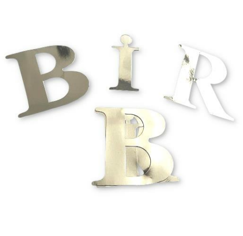 BİR GÜMÜŞ BALON KUTUSU HARFİ