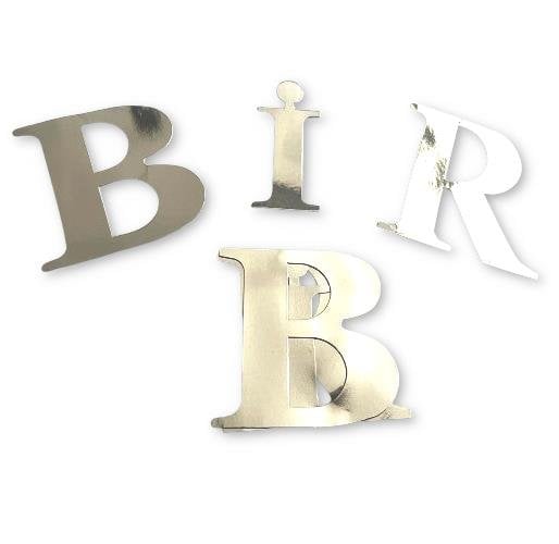 BİR GÜMÜŞ BALON KUTUSU HARFİ