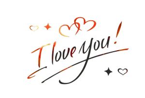 I LOVE YOU EL YAZILI KIRMIZI YAPIŞKANLI BALON STİCKER