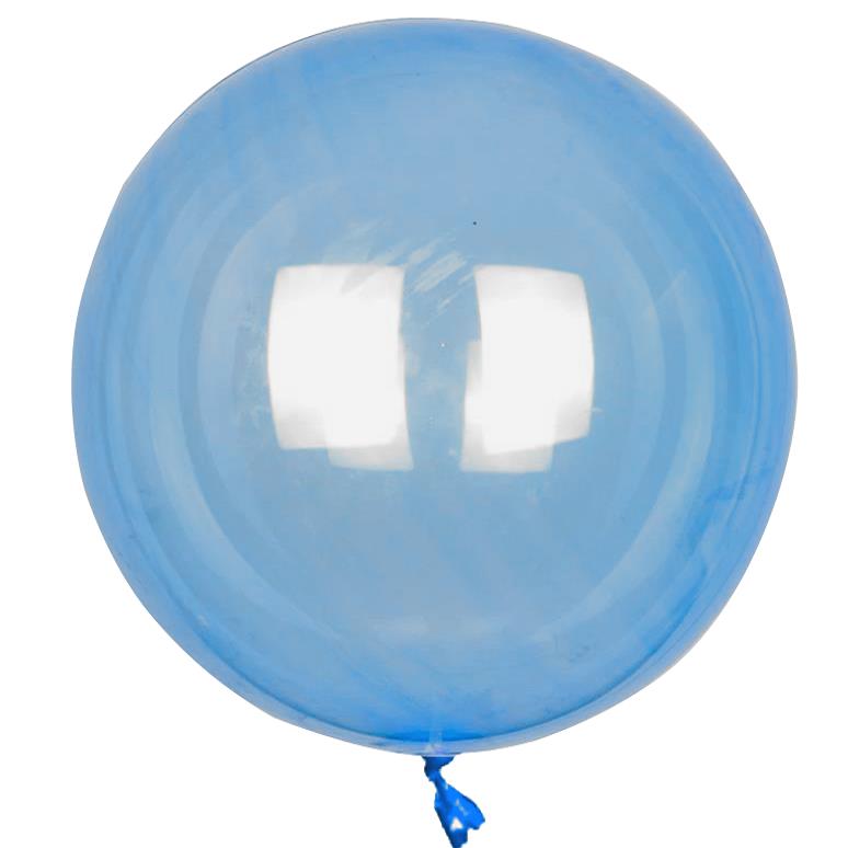 36 İNÇ ŞEFFAF LACİVERT BOBO BALON