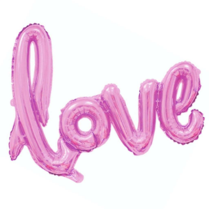 BÜYÜK LOVE PEMBE RENK FOLYO BALON 65*108CM