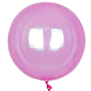 36 İNÇ ŞEFFAF PEMBE BOBO BALON