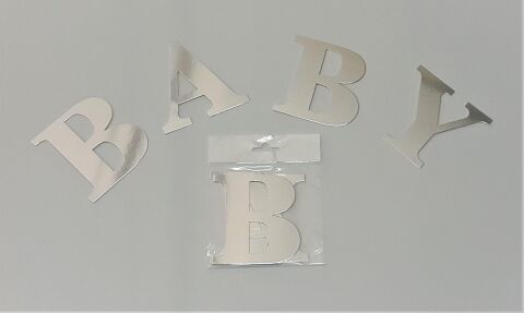 GÜMÜŞ BALON KUTUSU HARFİ