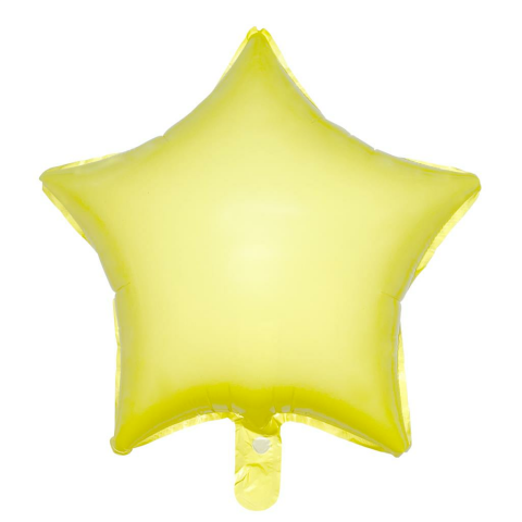 18 İNC YILDIZ MAKARON SARI FOLYO BALON