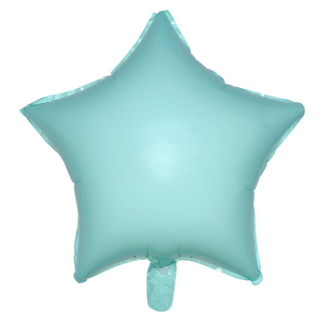 18 İNC YILDIZ MAKARON TURKUAZ FOLYO BALON