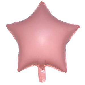 18 İNC YILDIZ MAKARON PEMBE FOLYO BALON