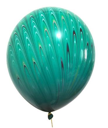 TAVUS KUŞU YEŞİL LATEKS BALON