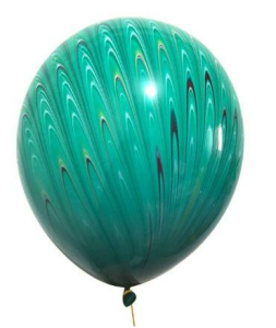 TAVUS KUŞU YEŞİL LATEKS BALON