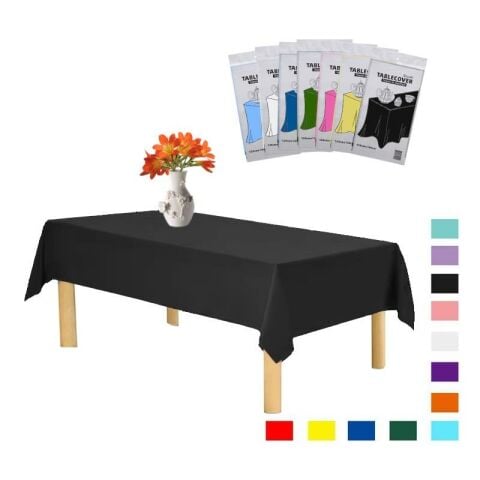 PLASTİK SİYAH MASA ÖRTÜSÜ 120*180cm