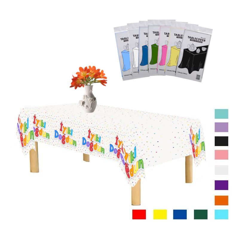 PLASTİK İYİKİ DOĞDUN BASKILI MASA ÖRTÜSÜ 120*180cm