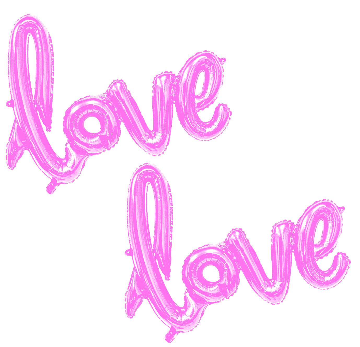 KÜÇÜK LOVE PEMBE FOLYO BALON 36*54CM