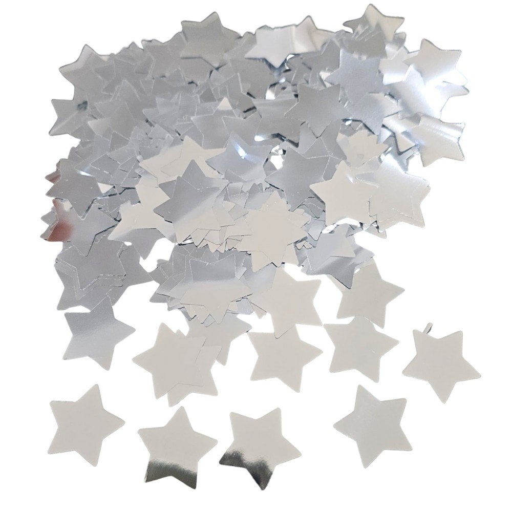 METALİZE BALON İÇİ YILDIZ GÜMÜŞ PUL