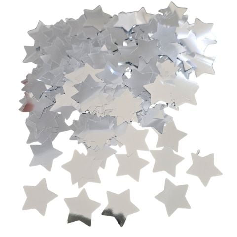 METALİZE BALON İÇİ YILDIZ GÜMÜŞ PUL