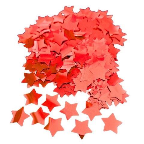 METALİZE BALON İÇİ YILDIZ KIRMIZI PUL