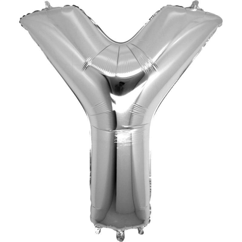 Y- HARF 32 İNC GÜMÜŞ RENK BALON 76 CM