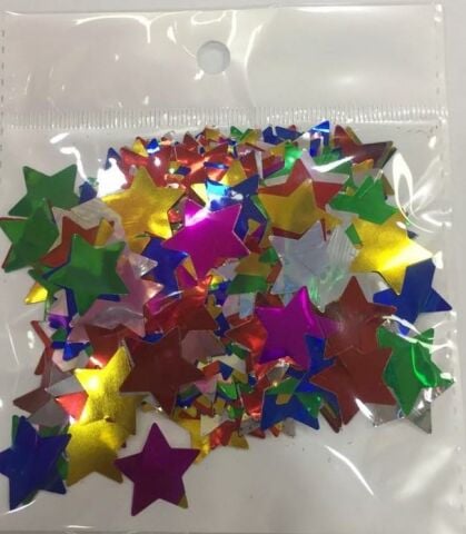 METALİZE BALON İÇİ YILDIZ MOR PUL