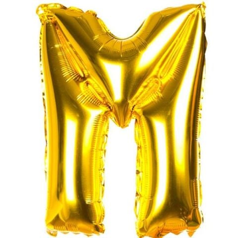 M- HARF 32 İNC GOLD RENK BALON 76 CM