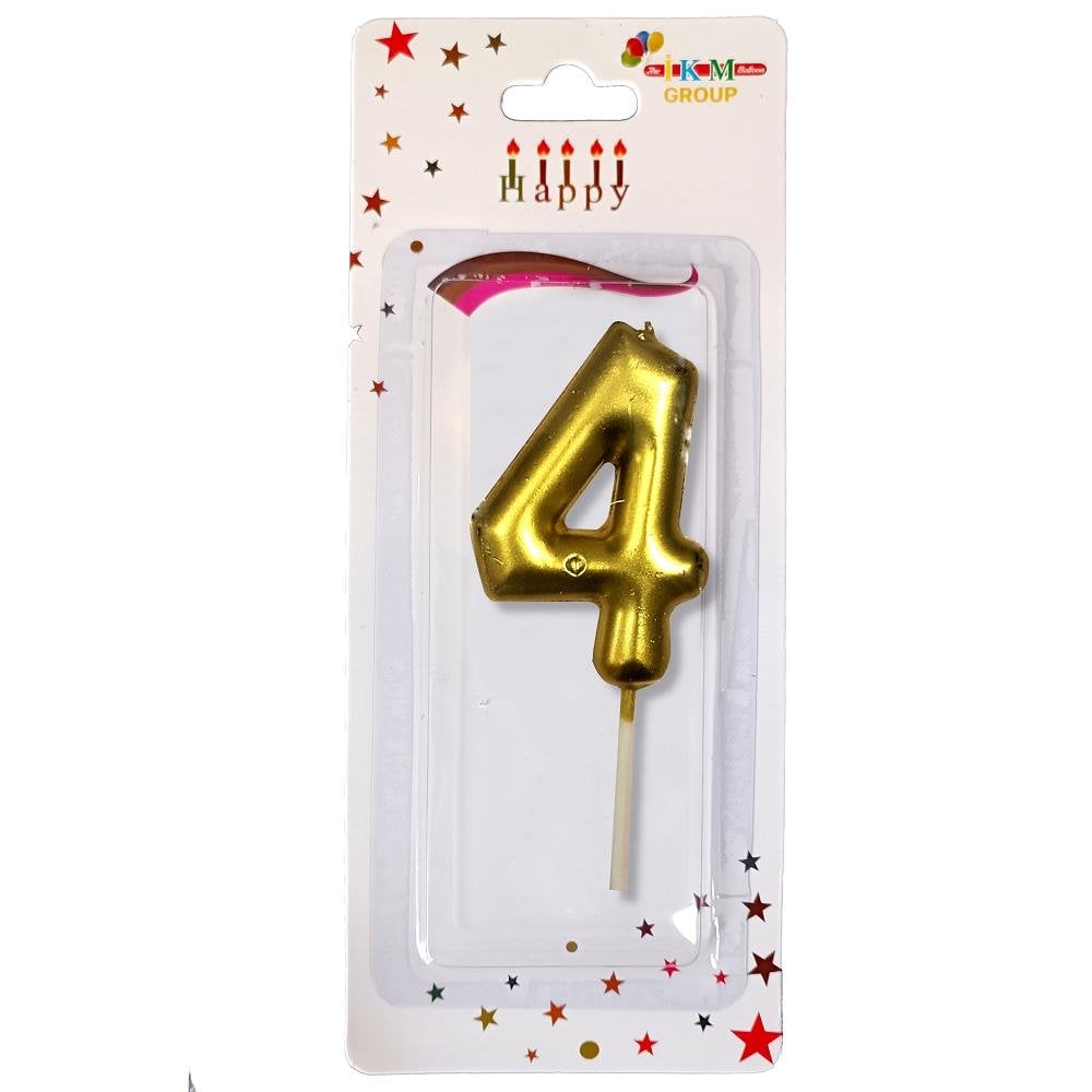 ORTA BOY 4 RAKAM GOLD MUM 10CM PK:24 KL:600