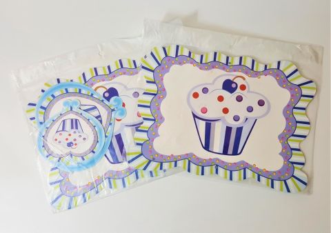 PASTALI MAVİ ROZET BÜYÜK TAVAN SÜS