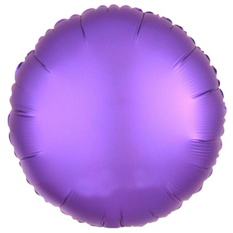 18 İNC YUVARLAK MOR RENK FOLYO BALON 43*43